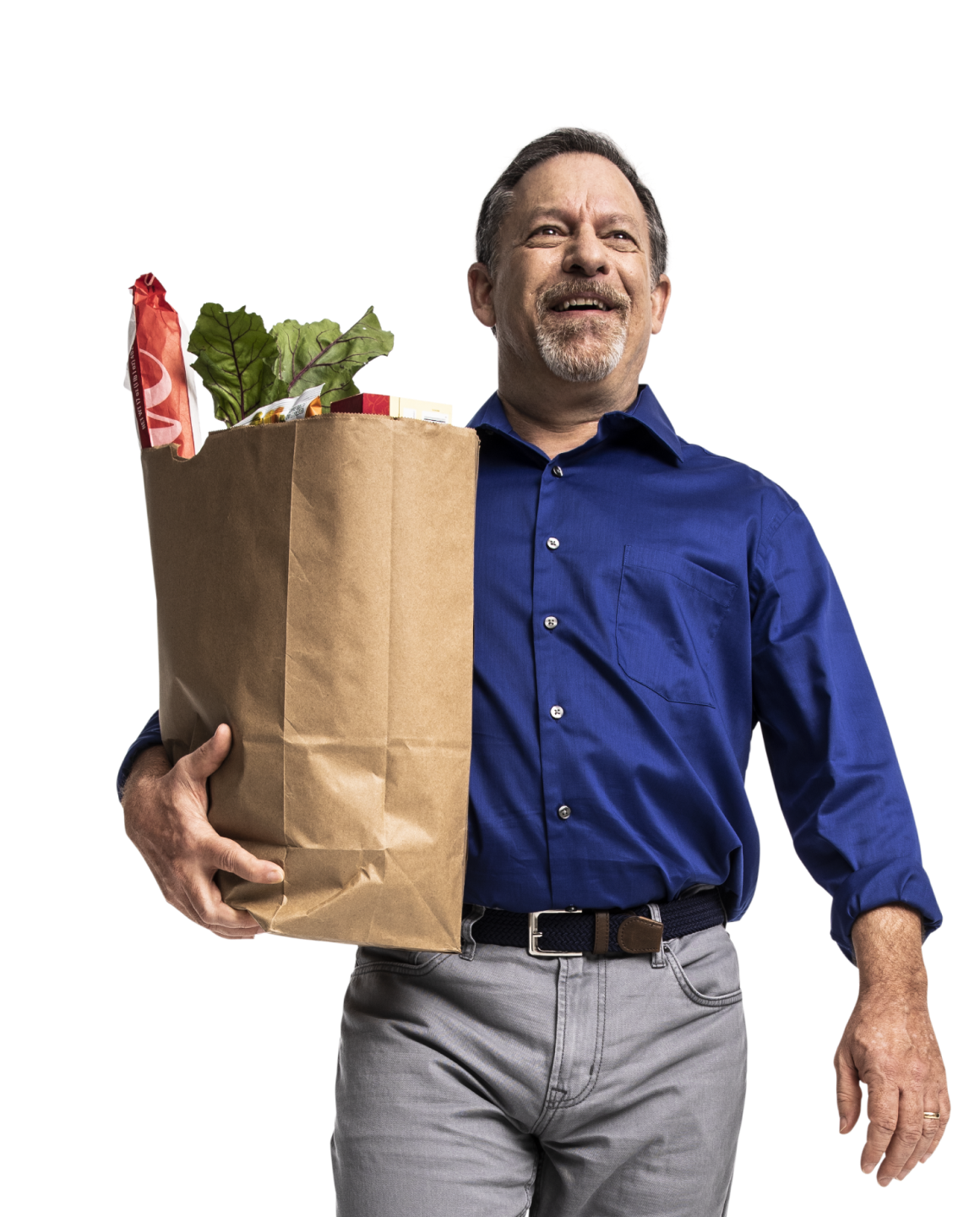Man holding groceries